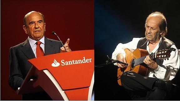 Emilio Botín y Paco de Lucía, dos de las grandes figuras españolas que se fueron en 2014.