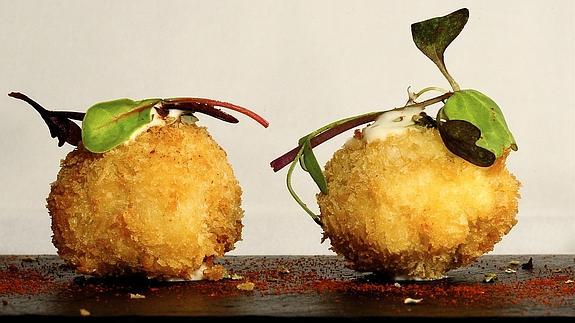 Croquetas de gambas.