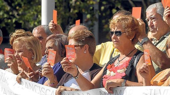 Concentración contra la violencia de género celebrada en la Plaza del Ayuntamiento el pasado mes de octubre