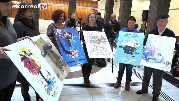 Imagen de los 6 carteles finalistas.