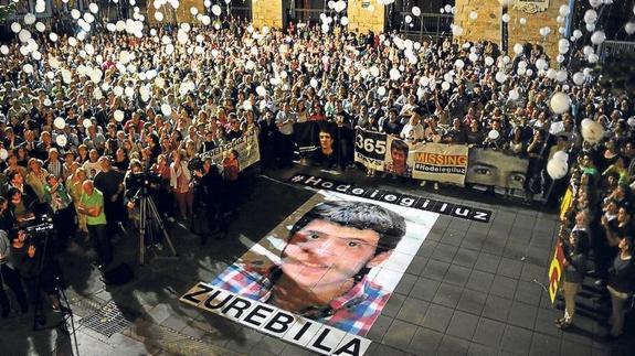 Acto en Galdakao para impulsar la búsqueda de Hodei.