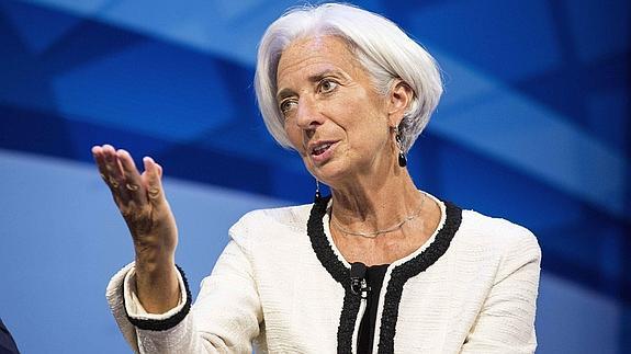 La directora gerente del Fondo Monetario Internacional (FMI), Christine Lagarde.