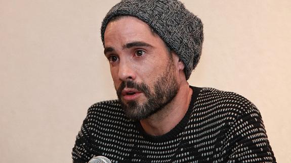 El actor vitoriano Unax Ugalde, en la presentación de su nueva película en México. 