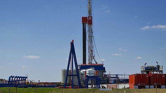 Extracción de gas no convencional utilizando la técnica del ‘fracking’ en EE UU.