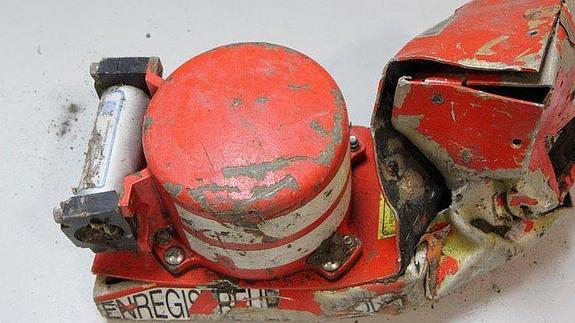 Una de las cajas negras del avión siniestrado. 