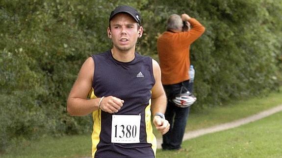 Lubitz, durante su participación en una carrera celebrada en Hamburgo en 2009.