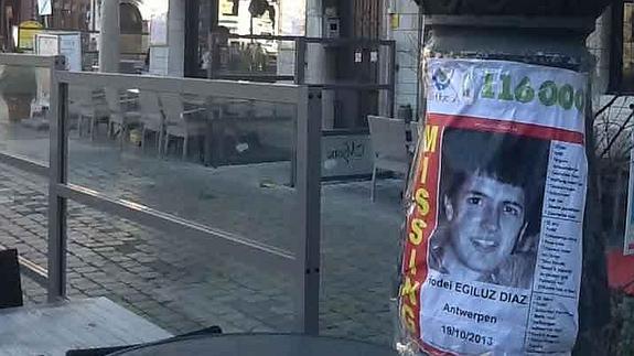 Un cartel en Amberes.