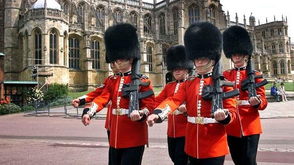 Los guardas del castillo de Windsor.
