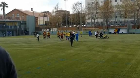 Momento de la agresión.