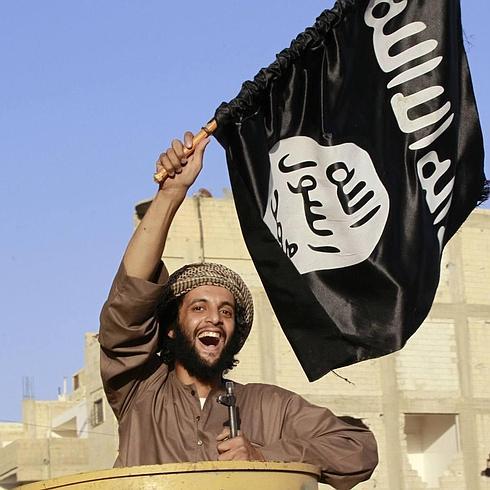 Miliciano del Estado Islámico en una ciudad de Siria.
