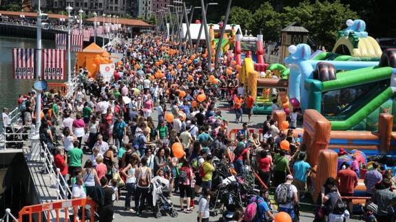 Milaka pertsona bildu ziren Bilboko Areatzan.