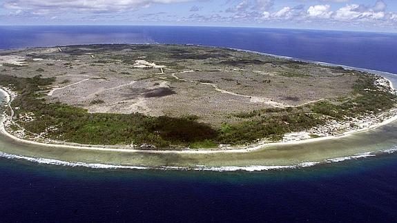 Imagen de la isla de Nauru.