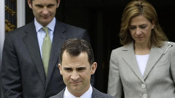 El Rey Felipe VI y su hermana la infanta Doña Cristina en noviembre de 2014.