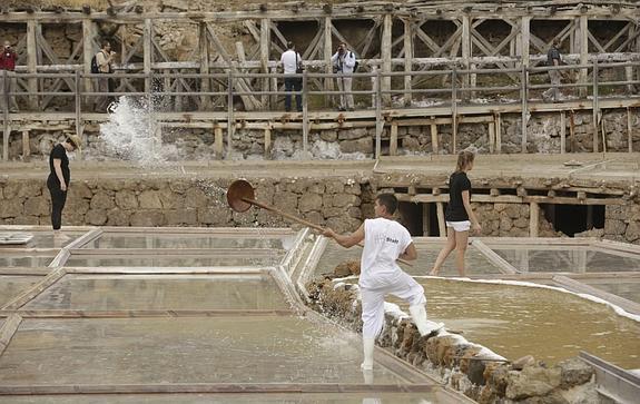 Vista de las salinas del Valle Salado. 