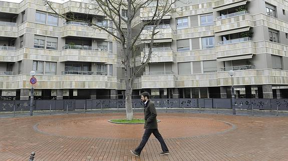 Pisos en una zona residencial en Vitoria. 