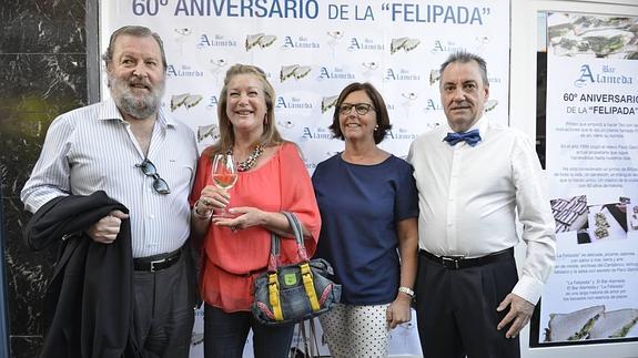 osé Luis Sabas, Laura Segoviano, Teresa Fernández y Paco García.