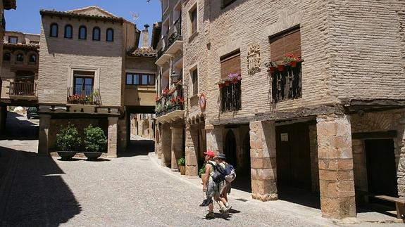 Plaza Mayor de Alquézar.