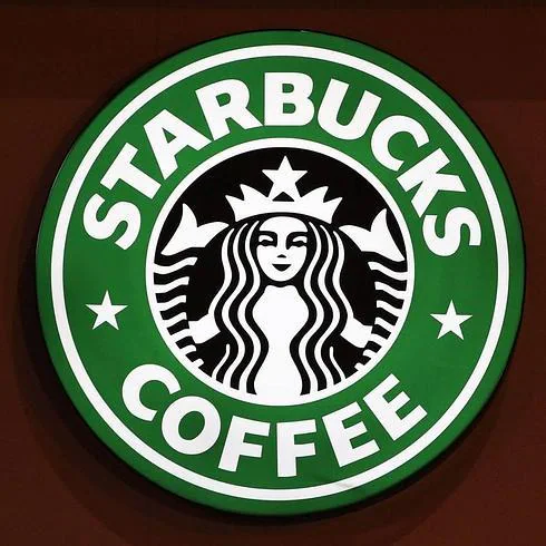 Antiguo logo de Starbucks, en la actualidad el anillo ha desaparecido. 