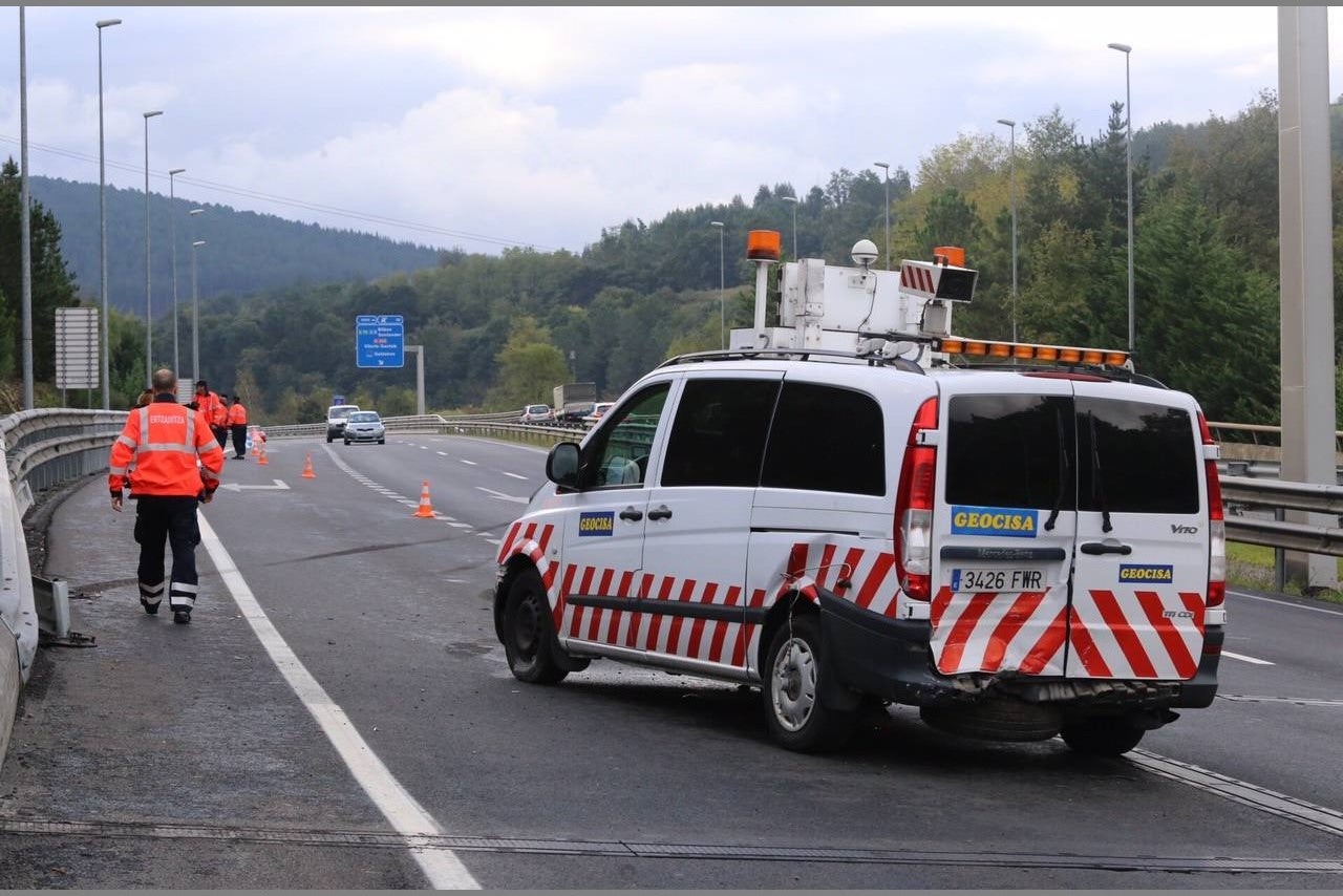 La furgoneta accidentada.