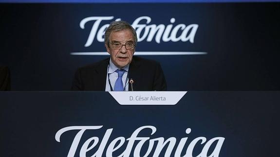 César Alierta, presidente de Telefónica.