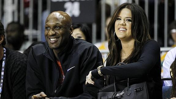 Lamar Odom y Khloe Kardashian.