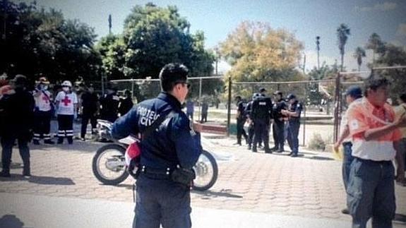 Una imagen de la escena del crimen.