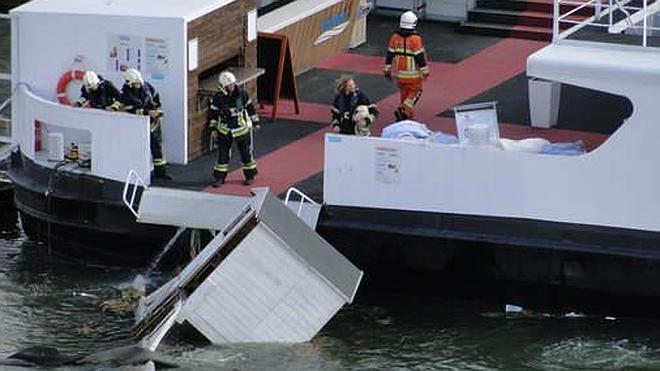 El hundimiento de una piscina flotante permitió el hallazgo del cuerpo