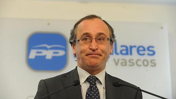 Alfonso Alonso, presidente del PP vasco.