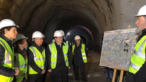 Urkullu ha visitado este miércoles las obras de la línea 3 del metro.