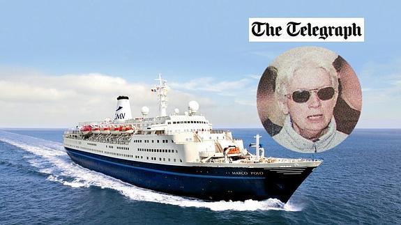 Susan Brown se lanzó al agua para intentar alcanzar su crucero (The Telegraph).