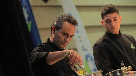 Este es el pintxo 'Amets berri bat' de Jesús González y Eneko Luis del bar Sagarra de Ermua.