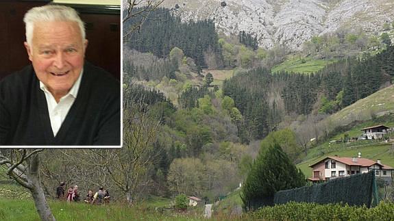 Lugar en el que ha sido encontrado el cadáver del franciscano desaparecido.