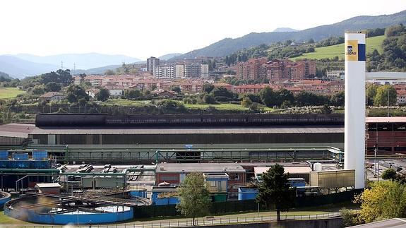 Vista de la planta de Sidenor en Basauri.