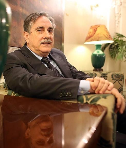 Valeriano Gómez, durante la entrevista. 