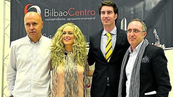 Willy Bustamante, Olga Zulueta, Xabier Ochandiano y Sergio Etxebarria.