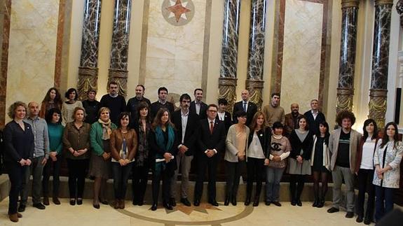 ZAS! programaren aurkezpena Donostiako udaletxeko batzar aretoan.