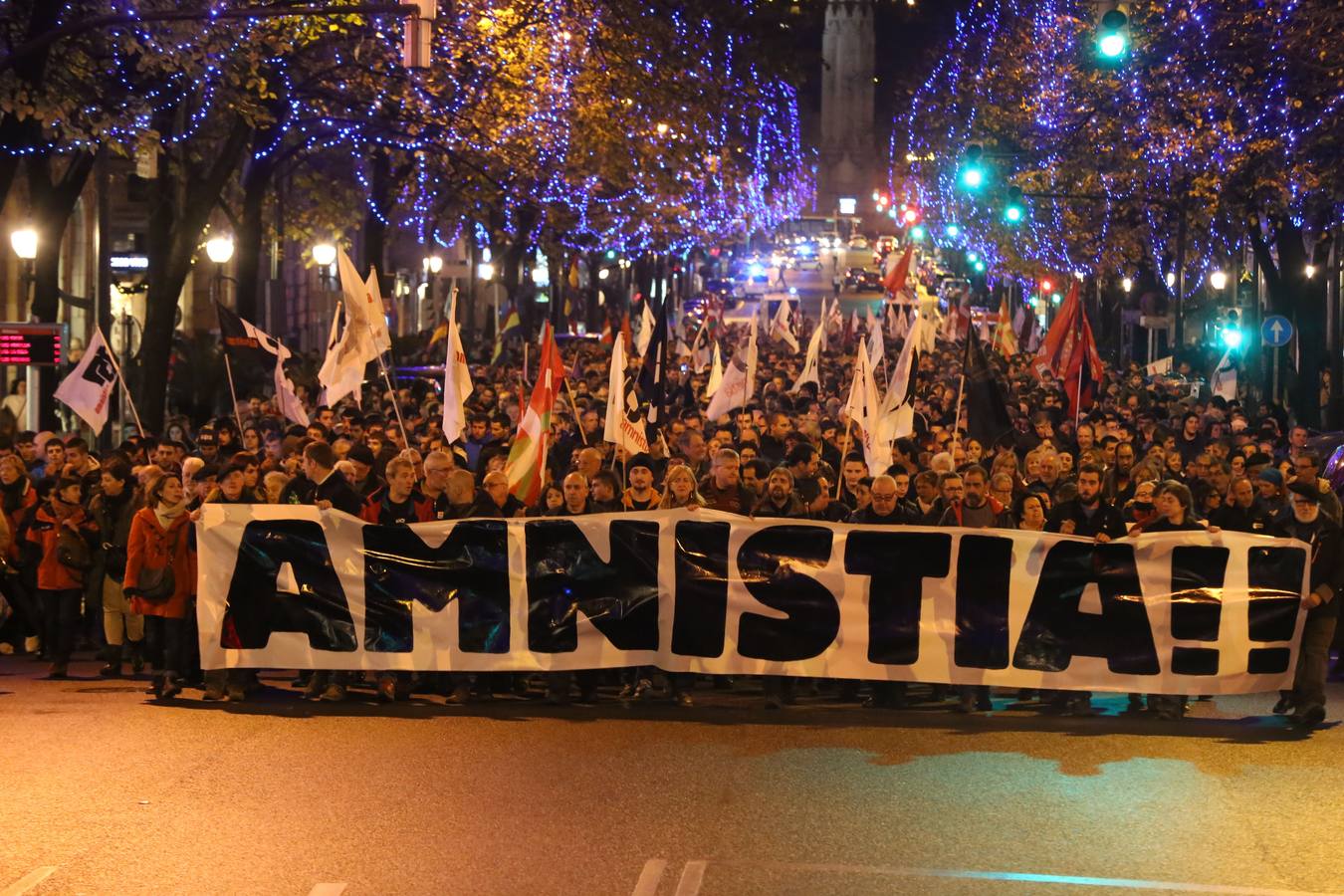 Manifestación organizada por los disidentes de la izquierda abertzale.