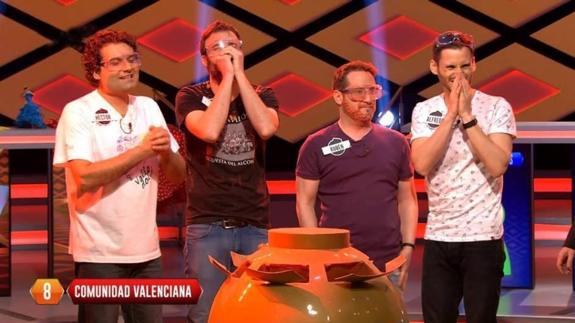 Héctor, Javier, Rubén y Alfredo, los cuatro concursantes.