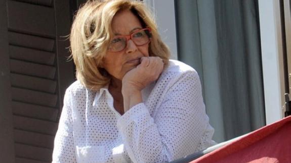 María Teresa se mostró «un poco nerviosa».