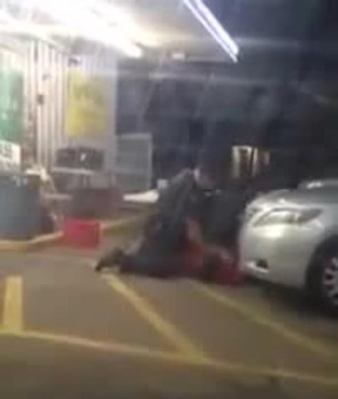 Un ciudadanos grabó el suceso con su teléfono móvil