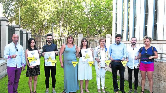 Promotores y colaboradores presentaron ayer la iniciativa en Logroño.