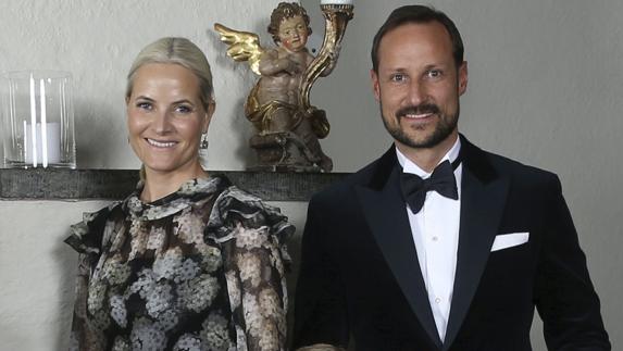 Mette Marit y Haakon, el pasado enero en un acto oficial dedicado al rey Harald.