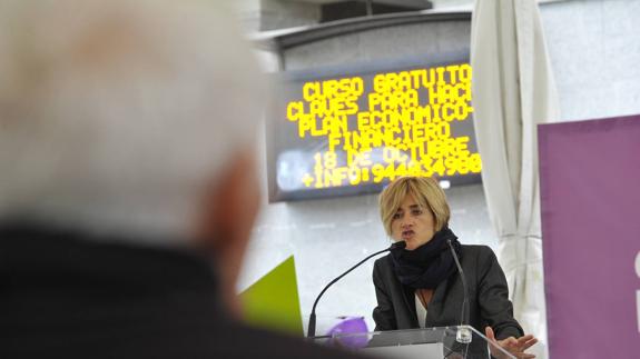 Pilar Zabala en Llodio.