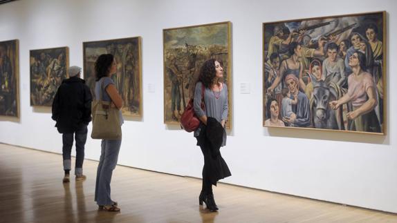 La exposición en el Museo de Bellas Artes de Bilbao sobre el 'Guernica'.