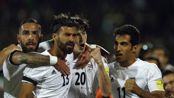 El gol iraní se celebró algo, a pesar de que estaba mal visto.