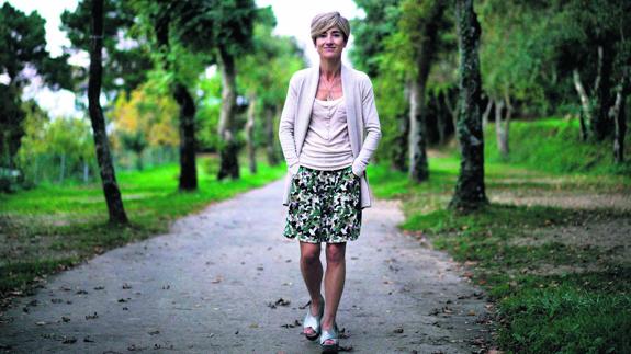 Zabala pasea por los alrededores de Zarautz, donde reside con su familia.