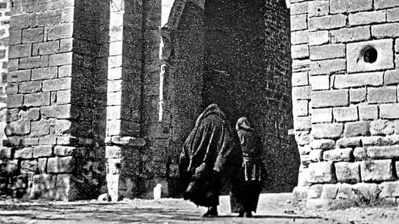 Imagen de archivo de la puerta de San Juan, en Laguardia.