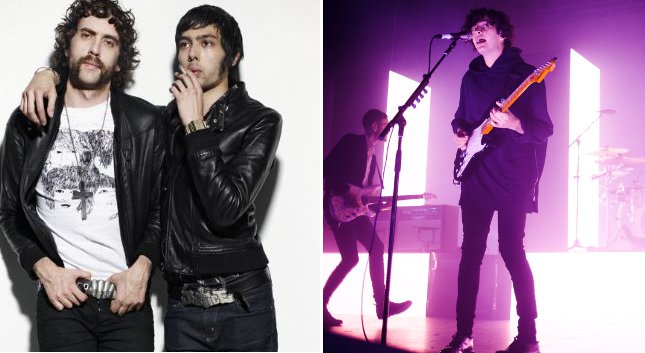 El dúo Justice y la banda británica The 1975.