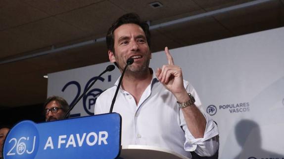 El portavoz del PP en el Parlamento vasco, Borja Sémper.