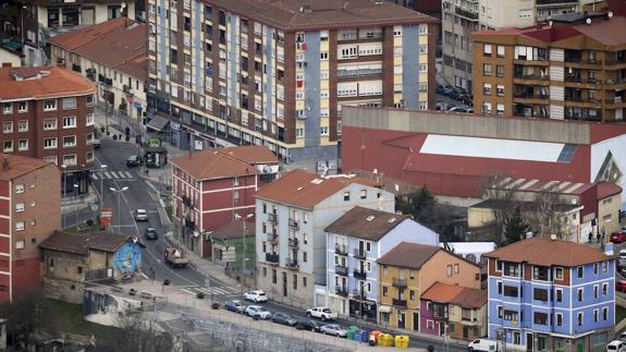 Vista de Ortuella desde La Reineta. 